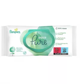 Серветки вологі Pampers дитячі Aqua Pure №48 ПрепакКор