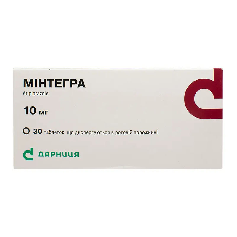 Минтегра-Дарница таблетки по 10 мг 30 шт. Минтегра-Дарница таблетки по 10 мг 30 шт.
