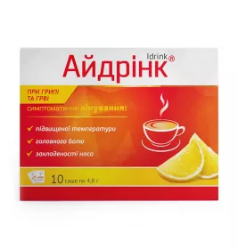 Айдрінк порошок зі смаком лимона по 4.8 г у саші 10 шт.