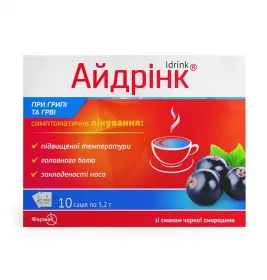 Айдринк порошок со вкусом черной смородины по 5.2 г в саше 10 шт.