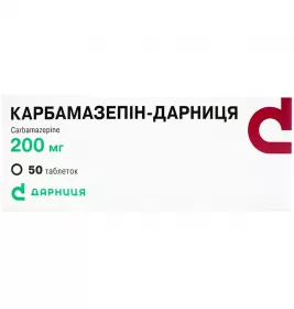 Карбамазепін-Дарниця таблетки по 200 мг 50 шт. (10х5)