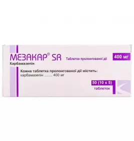 Мезакар SR таблетки по 400 мг 50 шт. (10х5)