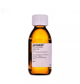 Депакин сироп 200 мг/5 мл по 150 мл во флаконе 1 шт.