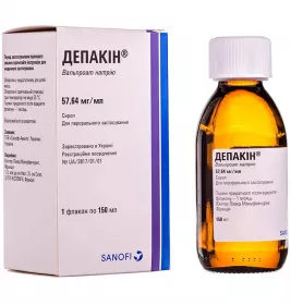 Депакін сироп 200 мг/5 мл по 150 мл у флаконі 1 шт.