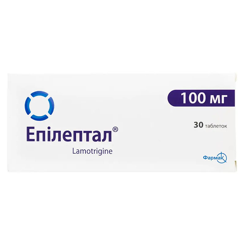 Епілептал таблетки по 100 мг 30 шт. (10х3)