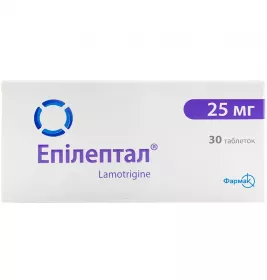 Епілептал таблетки по 25 мг 30 шт. (10х3)