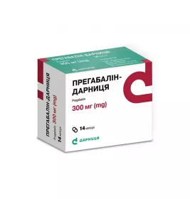 Прегабалин-Дарница капсулы по 300 мг 14 шт. (7х2)