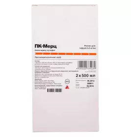 ПК-Мерц розчин для інфузій 0,4 мг/мл по 500 мл у флаконі 2 шт.