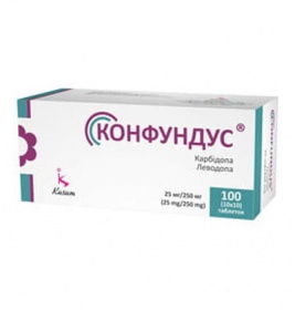 Конфундус таблетки по 25 мг/250 мг 100 шт.
