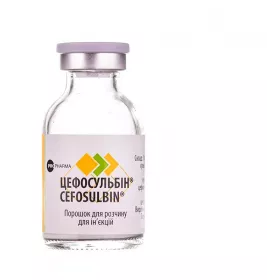 Цефосульбин порошок по 1 г/1 г во флаконе 1 шт.