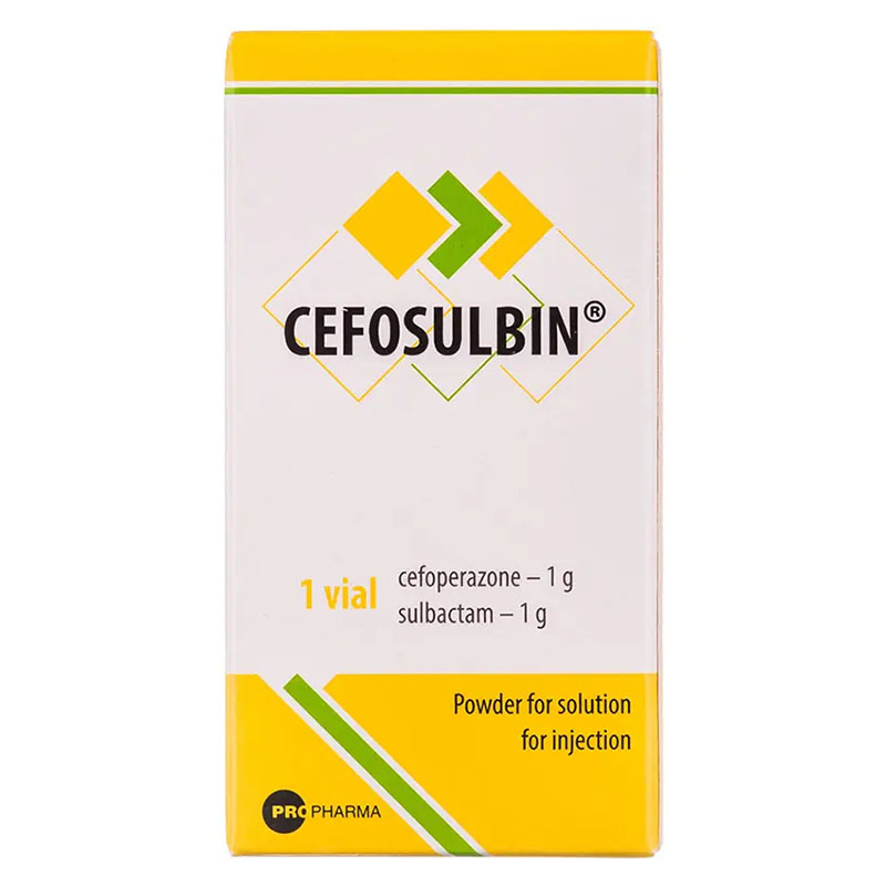 Цефосульбин порошок по 1 г/1 г во флаконе 1 шт.