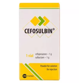 Цефосульбін порошок по 1 г/1 г у флаконі 1 шт.