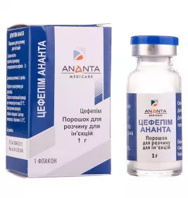 Цефепім порошок по 1 г у флаконі 1 шт. - Ананта