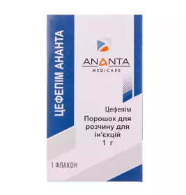 Цефепім порошок по 1 г у флаконі 1 шт. - Ананта