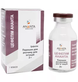Цефепім порошок по 2 г у флаконі 1 шт. - Ананта