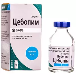Цебопім порошок по 1 г у флаконі 1 шт.