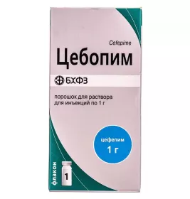 Цебопім порошок по 1 г у флаконі 1 шт.