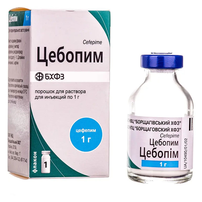 Цебопім порошок по 1 г у флаконі 1 шт.