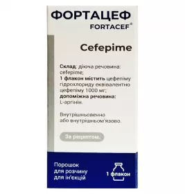 Фортацеф порошок по 1000 мг у флаконі 1 шт.