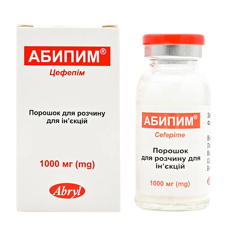Абипим порошок по 1000 мг во флаконе 1 шт.