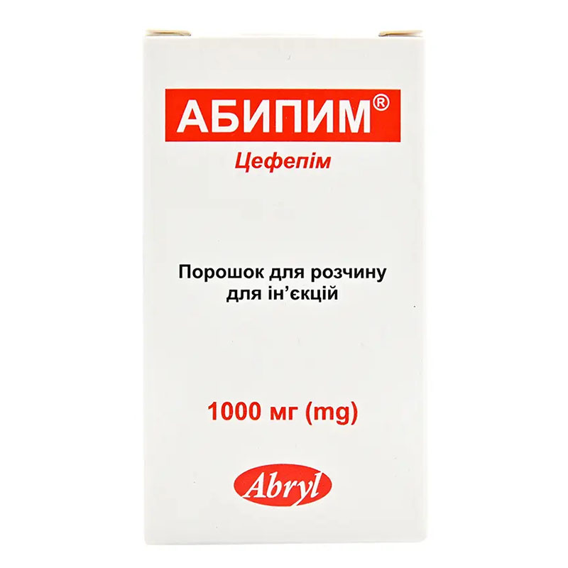 Абипим порошок по 1000 мг у флаконі 1 шт.