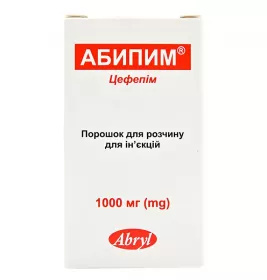 Абипим порошок по 1000 мг у флаконі 1 шт.