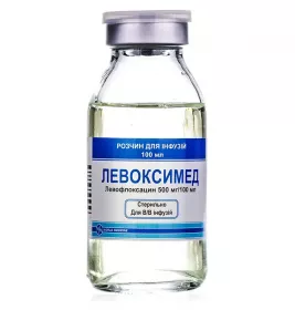 Левоксимед раствор для инфузий 500 мг/100 мл по 100 мл во флаконе 1 шт.