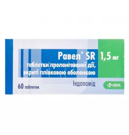 Равел SR таблетки по 1.5 мг 60 шт. (10х6) - КРКА