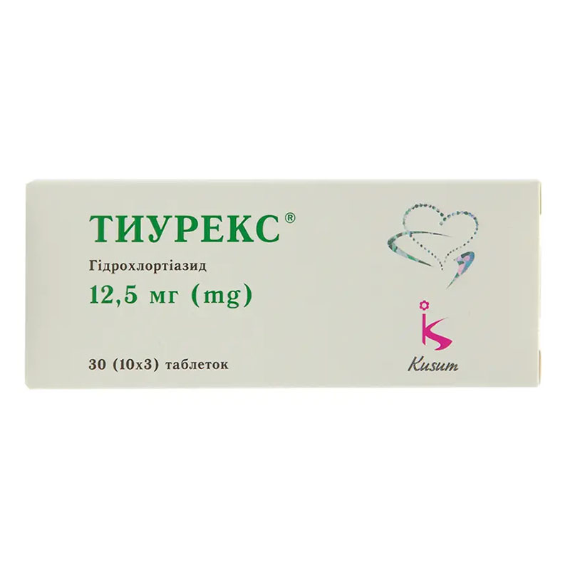 Тиурекс таблетки по 12,5 мг 30 шт.