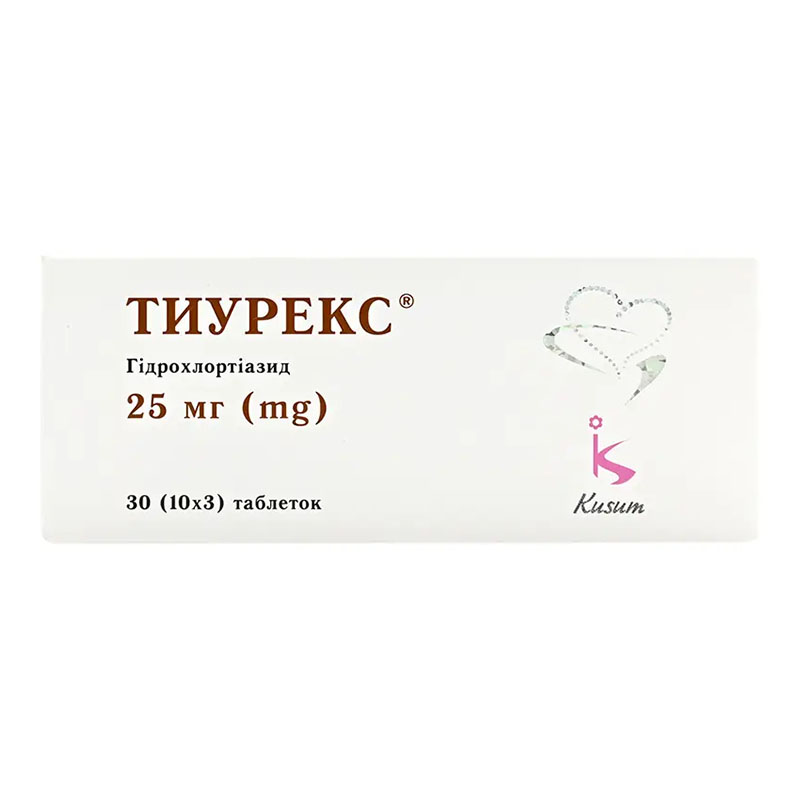 Тиурекс таблетки по 25 мг 30 шт.