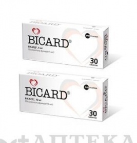 БІКАРД®, Propharma International  (Мальта), табл. в/плів. оболонкою 5 мг блістер, №30