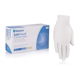 *Рукавички Safe-Touch E-Series огляд.латекс.н/ст.з пудрою р.M