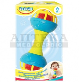 Брязкальце Мяка гантелька 6мес.+ коробка