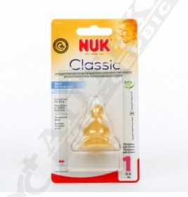 *Соски Nuk 10709179 FirstChoice латексные для широкого горлышка с маленьким отверстием р 1