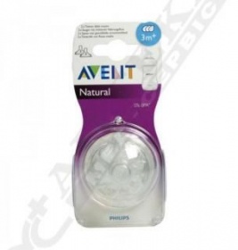 *Соска для кормления AVENT SCF655/27 Naturals перемен. поток 3+ мес 2шт