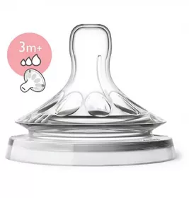 *Соска Avent Natural 045/27 змінний потік 3+ міс 2шт