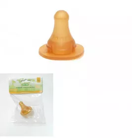 Соска Baby Team латексна класична 2305 з Х-подібним отвором для каш 1шт 6+