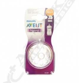 *Соска Avent 654/27 Natural 6+ міс 2шт
