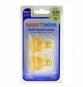 Соска кругла Baby-nova 14302 для молока Л
