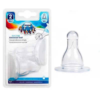 Соска кругла Canpol 18/116 середня 2 С 2 шт