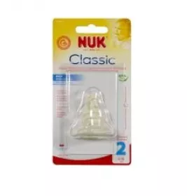 *Соска NUK 10721154 з повітр. клапаном, мал. отв. д/чаю р.2