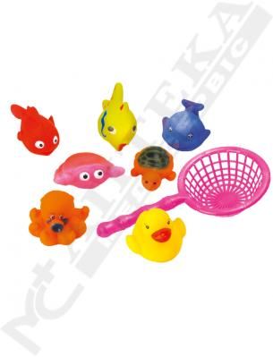 Іграшка Бебеліно для ванни із сачком Морські мешканці з 1+ місяців