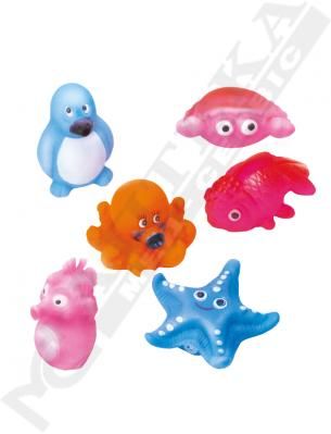 Іграшка Бебеліно пискалка для ванної Жителі моря з 9+ місяців