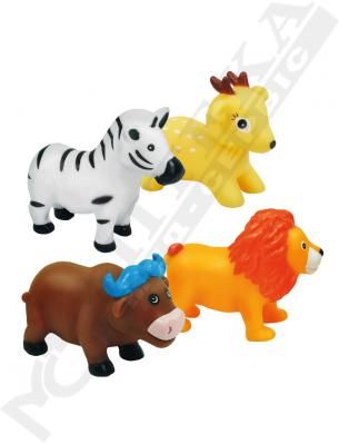 Іграшка Бебеліно пищалки для води Зоопарк 4 шт. з 12+ місяців