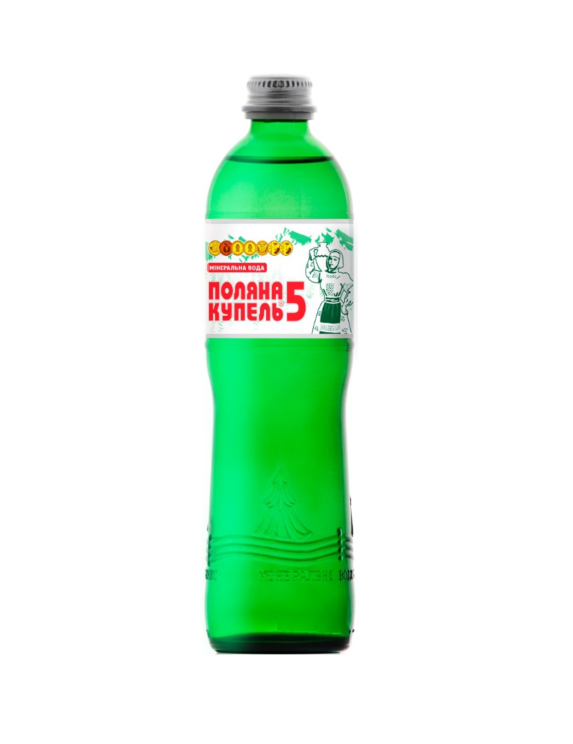 Вода Поляна Купель-5 газована скло 0,5 л (Алекс)