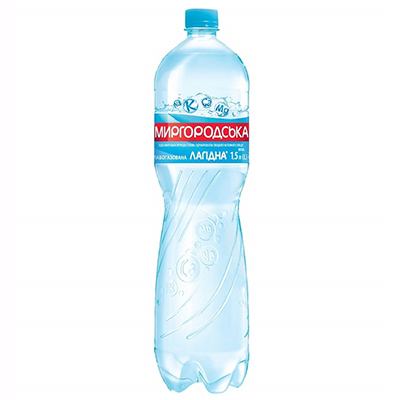 Вода Миргородська Лагідна слабогаз 1,5 л