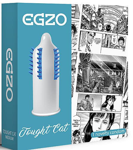 *Презерватив-насадка EGZO латексна стимулююча одноразова Tought Cat *Презерватив-насадка EGZO латексна стимулююча одноразова Tought Cat