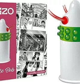 Презерватив-насадка EGZO латексна стимулююча одноразова Uncle Bob