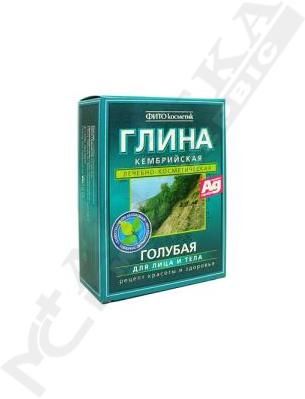 *Глина Фітокосметик блакитна Кембрійська для обличчя і тіла 100 г