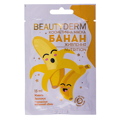 *Маска BEAUTYDERM косметическая Банан Питание 15мл *Маска BEAUTYDERM косметическая Банан Питание 15мл
